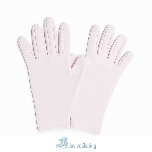 Custom Solid Color Figure Skating Gloves: Thick Fleece with Padded Palm Protection