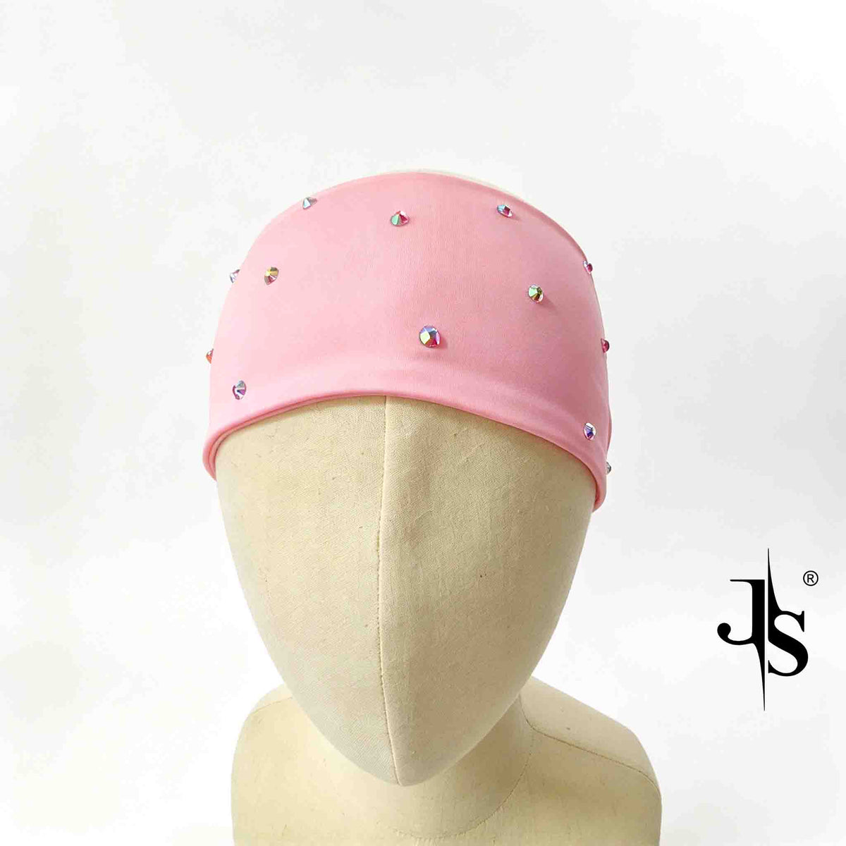 Custom Kids Figure Skating Headband with AB Rhinestones, Stretch Sports Head band Accessory, Personalized Initial