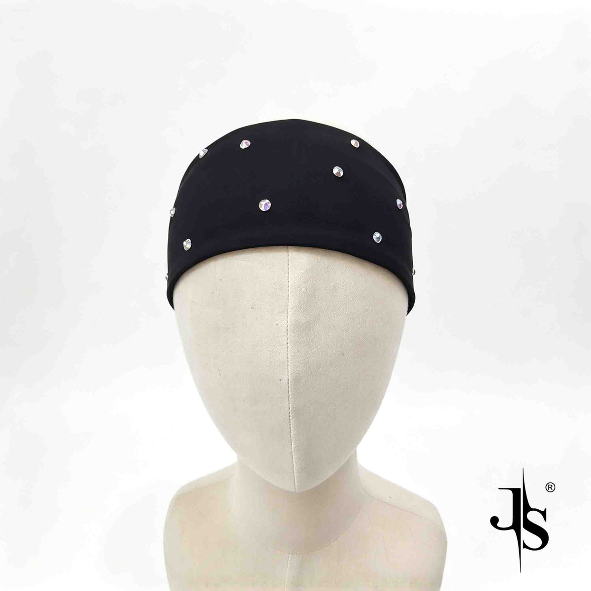 Custom Kids Figure Skating Headband with AB Rhinestones, Stretch Sports Head band Accessory, Personalized Initial