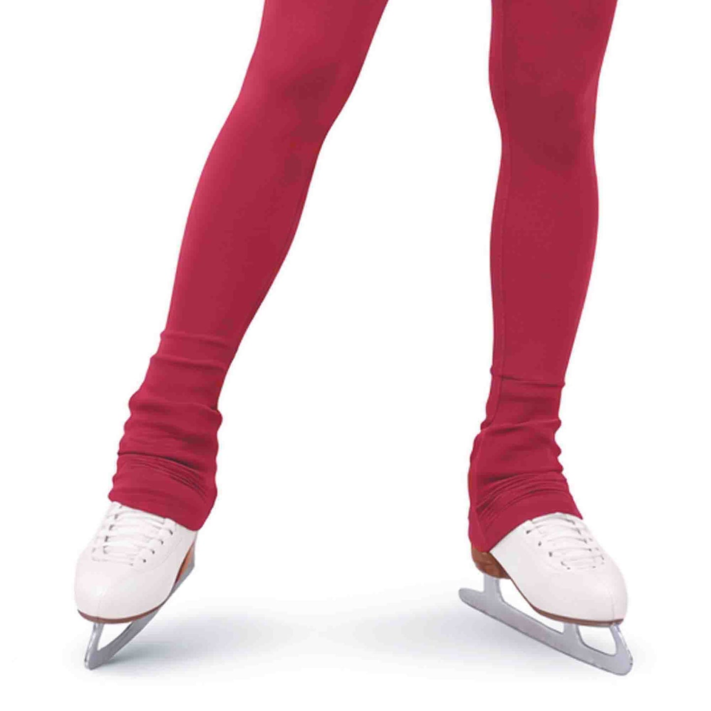 Maßgefertigte, einfarbige Eiskunstlauf-Leggings/Hosen – Hüftpolstertaschen optional