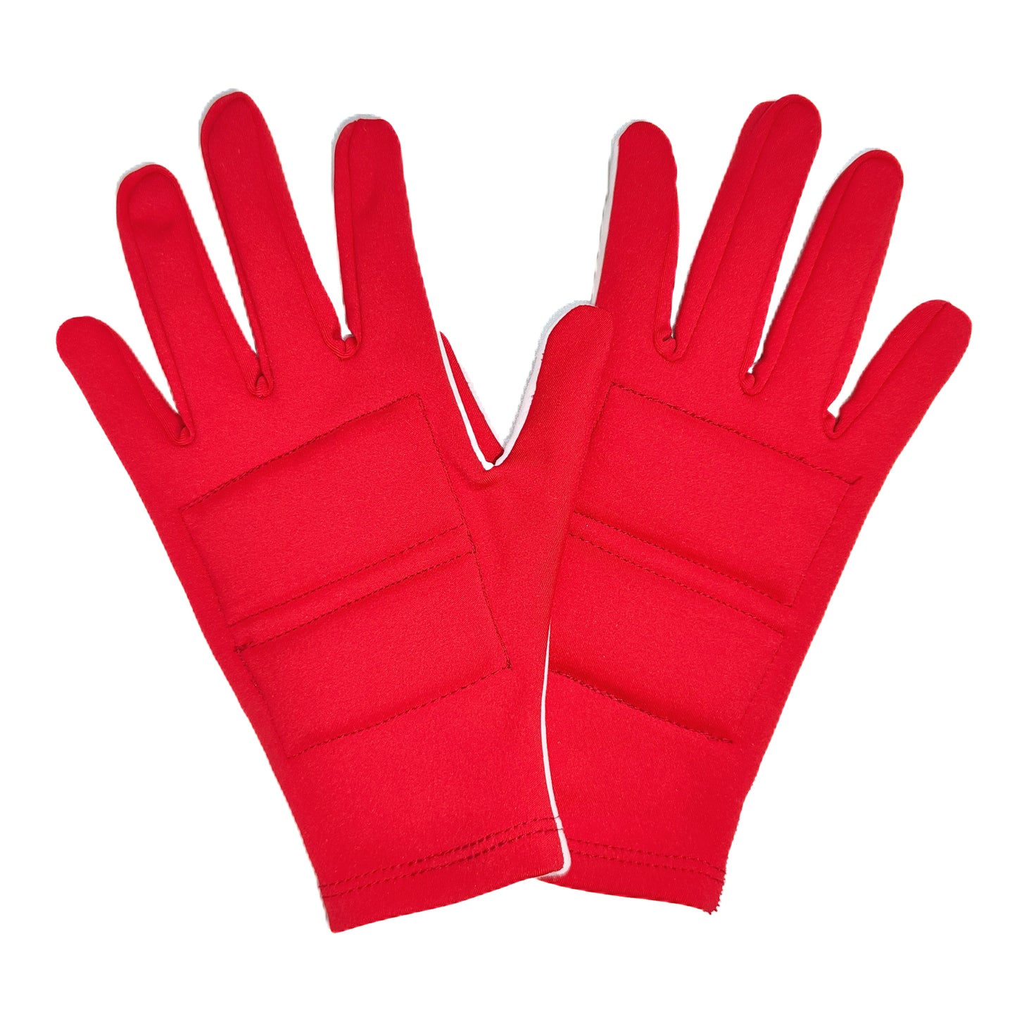 Custom Two-tone Snowflakes Figure Skating Gloves with Padded Palm Protection Color & Size Made to Order