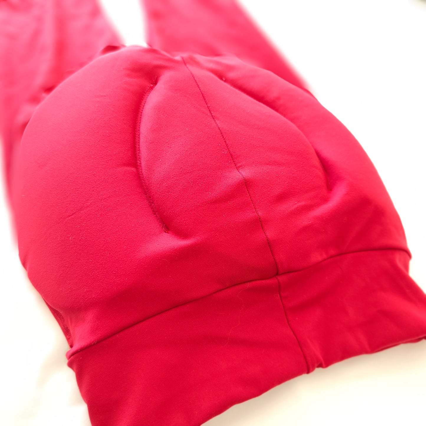 Maßgefertigte, einfarbige Eiskunstlauf-Leggings/Hosen – Hüftpolstertaschen optional