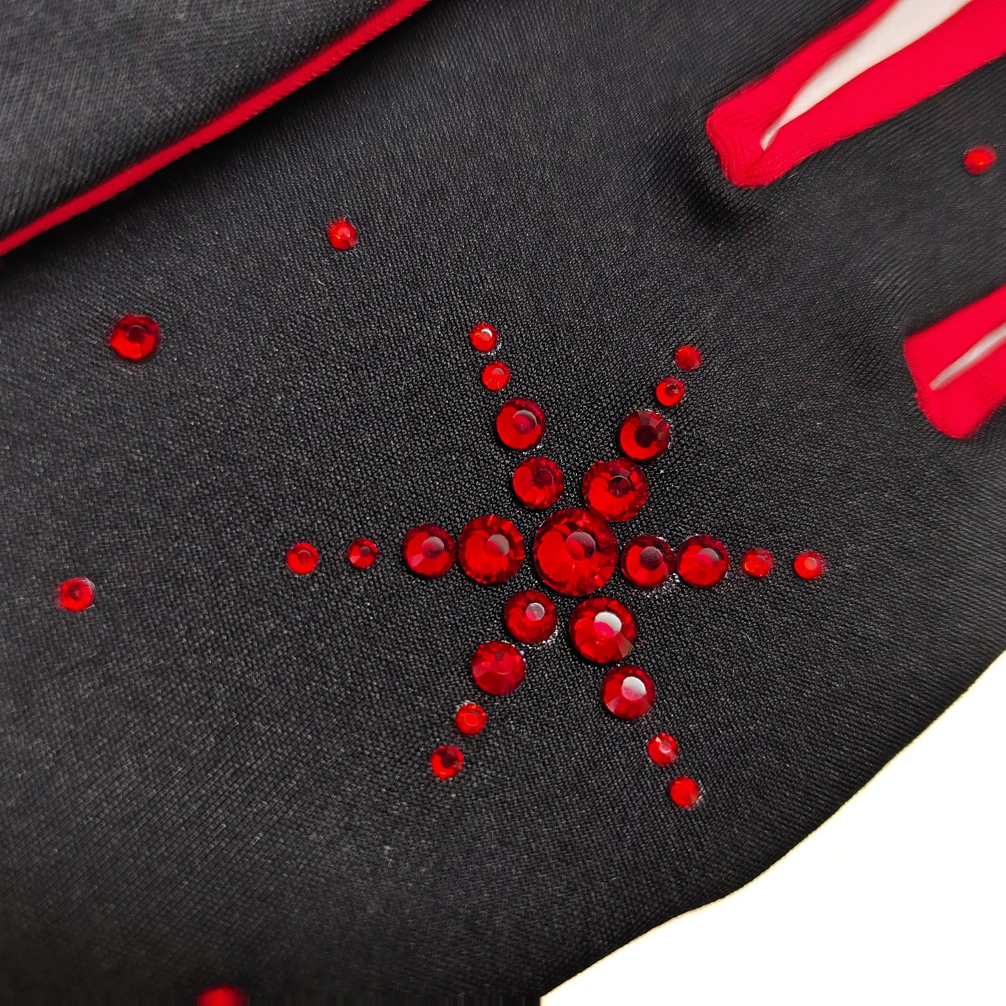 Custom Two-tone Snowflakes Figure Skating Gloves