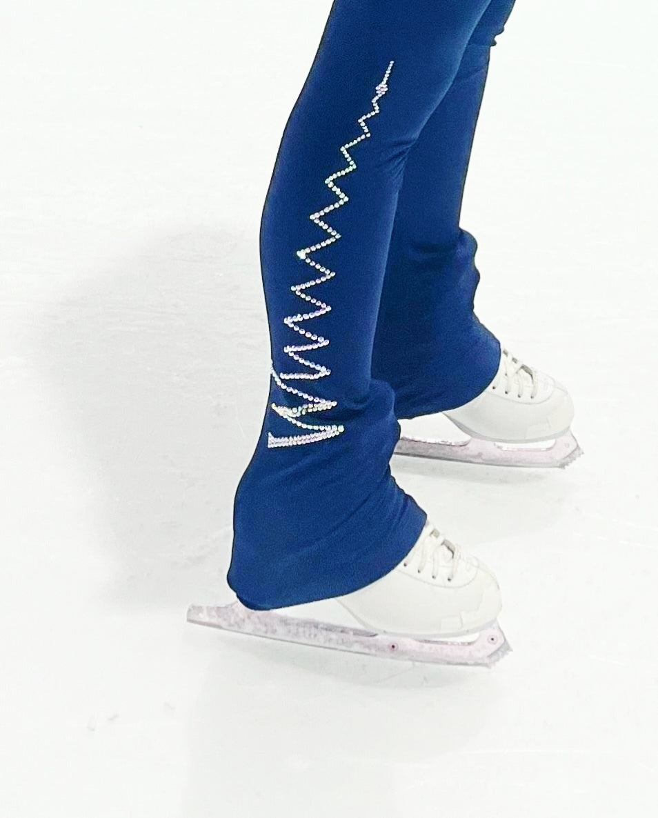 Custom Initial Crystal Figure Skating Pants