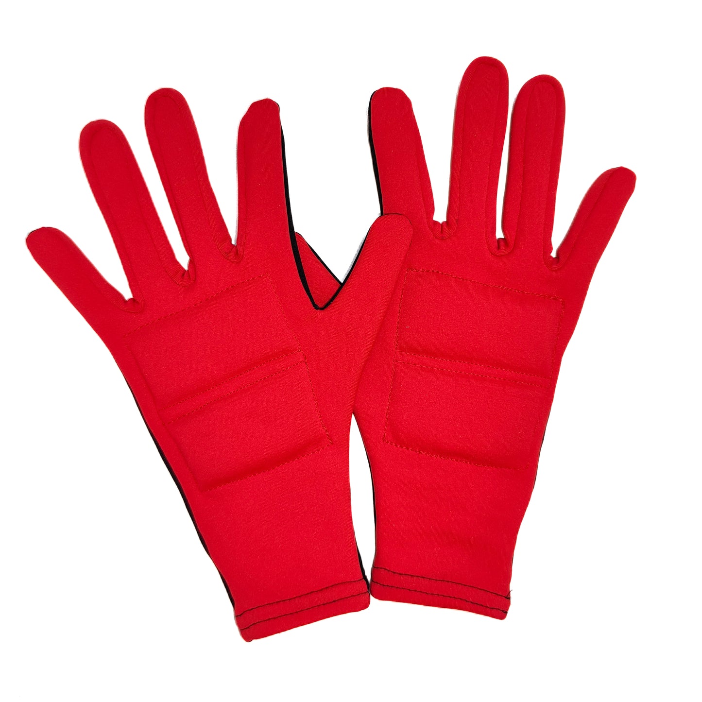 Custom Two-tone Floral Initial A Figure Skating Gloves with Padded Palm Protection